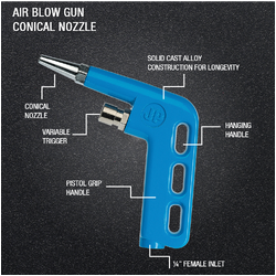 Jamec Pem Air Blow Gun - Conical Nozzle