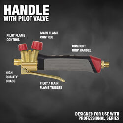 Tradeflame Blow Torch Handle With Pilot Valve (Tfp)