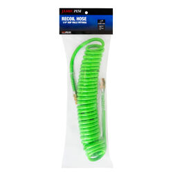 Jamec Pem 55.6212 5M Length 10Mm X 6.5Mm High-Vis Pu Air Hose Recoil