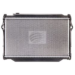 Jayrad Radiator – Suits Toyota Hilux LN86R (2.8L Diesel, M/T, C/B), Bent Outlet, RA155, E39, Core: 452x529x48