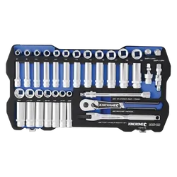 Kincrome Lok-On Socket Set 45 Piece 3/8" Drive - Metric & Imperial