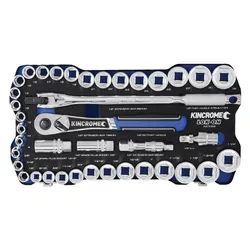 Kincrome Lok-On Socket Set 41 Piece 1/2" Drive - Metric & Imperial