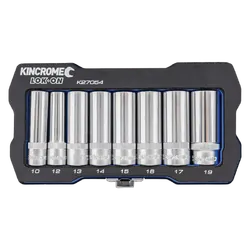 Kincrome Lok-On Socket Set 8 Piece 3/8" Drive - Metric