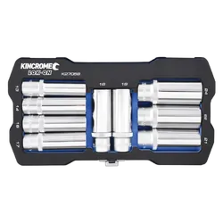 Kincrome Lok-On Socket Set 9 Piece 1/2" Drive - Metric