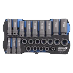 Kincrome Lok-On Impact Socket Set 24 Piece 1/2" Drive