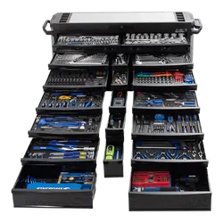 Kincrome Contour Super Wide Tool Trolley 20 Drawer Black Series