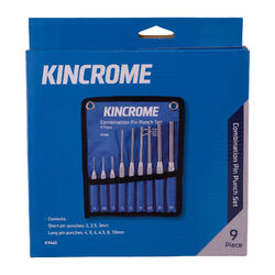Kincrome Combination Pin Punch Set 9 Piece
