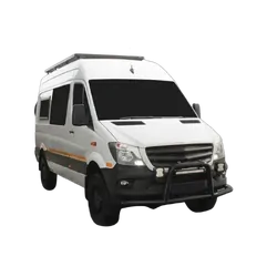 Front runner Mercedes-Benz Sprinter 144in/170in / L2/L3 / MWB/LWB Wheelbase w/o OEM Tracks (2006-Current) Slimline II Roof Rack Kit
