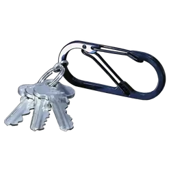 Bico Australia Keysafe Oval Carabiner Keyring Black