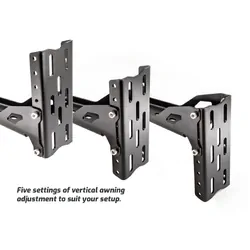 Universal 270 Degree Awning Bracket Set to suit Cross Bars, Rola & Other Platform Racks