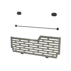 Rear Door Utensil Cage to suit Toyota Prado 120 / Lexus GX 470 [Natural Stainless]