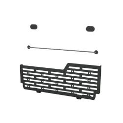 Rear Door Utensil Cage to suit Toyota Prado 120 / Lexus GX 470 [Undara Black]