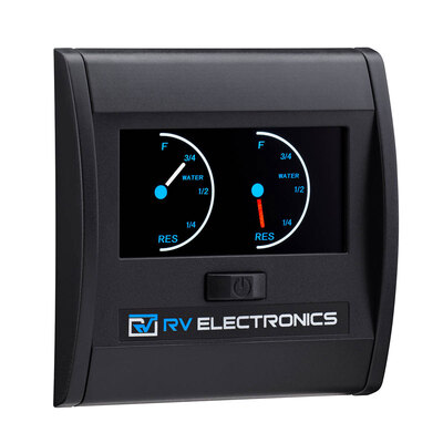 RV Electronics  LCD DOUBLE TANK WATER LEVEL INDICATOR 