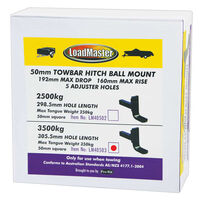 Towbar Hitch - 50mm 305.5mm Hole Length 192mm Drop Adjustable 35