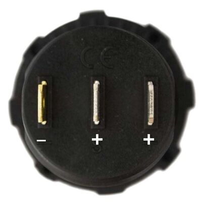 Lv Automotive Oled Dual Voltmeter 8 - 60Vdc Flush Mount