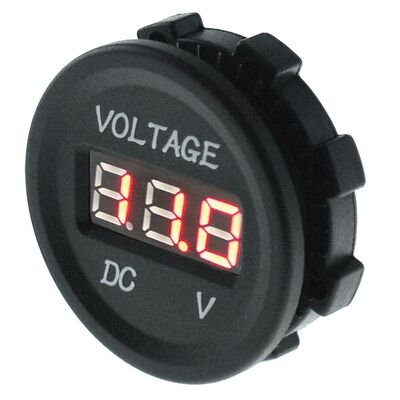 Voltmeter With Standard Nut Led Display 5-32V 12/24V
