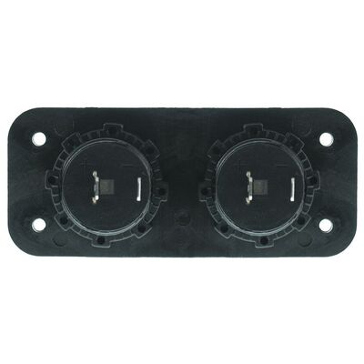 Dual Flush Mount Cigarette Socket With Covers