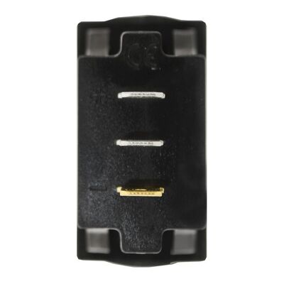 Dual Voltmeter Rectangular For Main/Auxiliary Batteries 12/24V Blue Led 36.8 X 21.1Mm