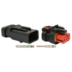 Ampseal 16 Type 3 Way Kit 5Set 13Amp Per Circuit Rated Ip67 Include Green Band Terminals