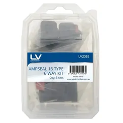 Ampseal 16 Type 6 Way Kit 3Set 13Amp Per Circuit Rated Ip67 Include Green Band Terminals