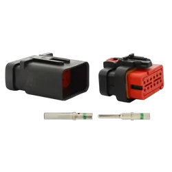 Ampseal 16 Type 12Way Kit 2Set 13Amp Per Circuit Rated Ip67 Include Green Band Terminals