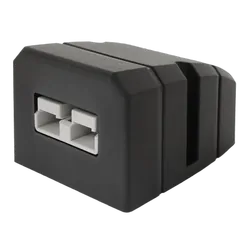 50A Surf Mount Power Connector Grey Plug And Black Panel Surface Mount Style