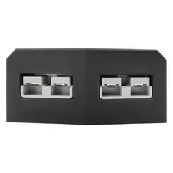 Dual 50A Connector Surface Mnt Grey Plugs And Black Panel