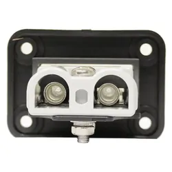 50A Power Connector Panel Mnt Grey Plug And Black Panel