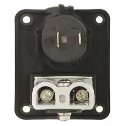 50A Connector & Dc Socket Panel Mount Grey Plug And Black Panel