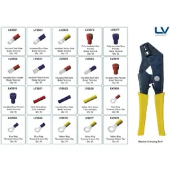 Terminal Assortment Kit 1026Pc Includes Ratchet Crimping Tool