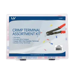 Crimp Terminal Assortment Kit 320Pcs X Terminals + Crimper