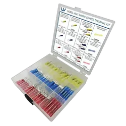 Heatshrink Terminal Kit 62 Pcs Shrink Ratio 3:1