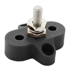 M10 X 35.5Mm Black Power Post 48V/300A S/S Stud & Washer Nylon & Fibreglass Base