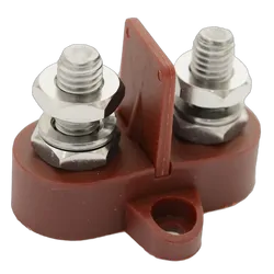 M8X32.5Mm Red Twin Power Post 48V/200A S/S Stud & Washer With Separator