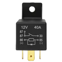 12V 40A Diode Protected Relay 5 Pin N/O