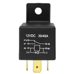12V 40/30A Diode Protected Relay Changeover N/O N/C