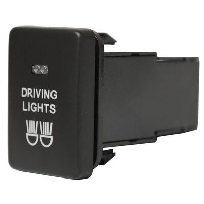 Driving Light Switch to suit Toyota 28 X 17Mm Hole Size Green Led Driving Light Symbol .