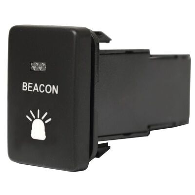 Rotating Beacon Switch to suit Toyota 28 X 17Mm Hole Size Green Led Rot Beacon Symbol .