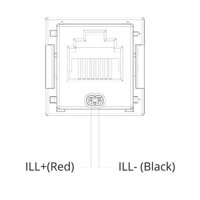 Nissan Late Uhf Radio Socket 2012-2017; Hole Size 27X20.3Mm 30.6X23.6Mm Orange Led