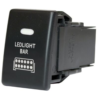 Holden/Isuzu Light Bar Switch 28.2X17.3Mm Hole Size D-Max/Colorado Blue Led