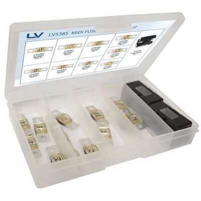 Midi Assortment Kit 15 Piece Includes 2 X Fuse Holder 13 X Assortment Fuses