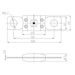 70A/32Vdc Mega Fuse [Ea] Slow Blow