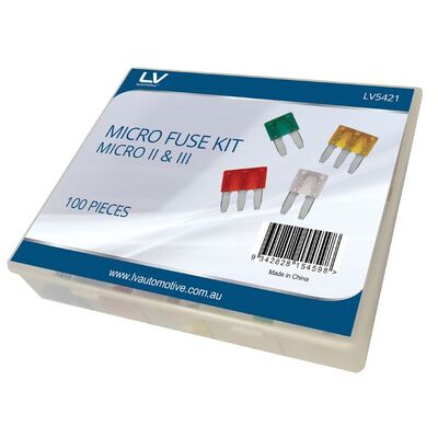Micro 2 & 3 Fuse Kit 100 Pcs