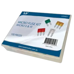 Micro 2 & 3 Fuse Kit 100 Pcs