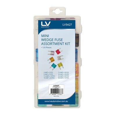 Mini Wedge Fuse Kit 120 Pcs