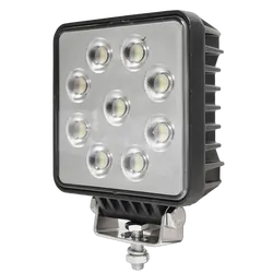 36W Led Square Work Lamp 36 X 1W Flood Beam 9-36V With 0.4M Lead Wire