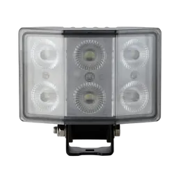 60W Led Curved Work Lamp 6 X 10W Leds Flood Beam 9-36V Input Voltage