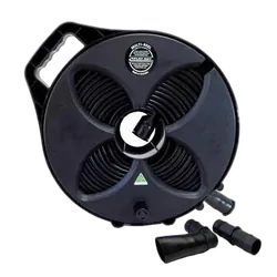 Flat Out Sullage Hose 9m 32mm On Original Multi-Reel Matte Black