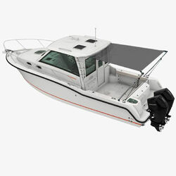 Oceansouth Cabin Cruiser Stern Shade Extension Kit - 2.9M x 2.6M (9.5ft x 8.5ft) - Grey |Outback Equ