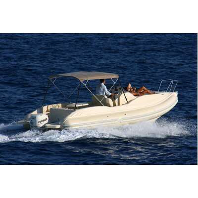 Oceansouth 4 Bow Bimini Stainless Steel 1.5 - 1.7m Grey